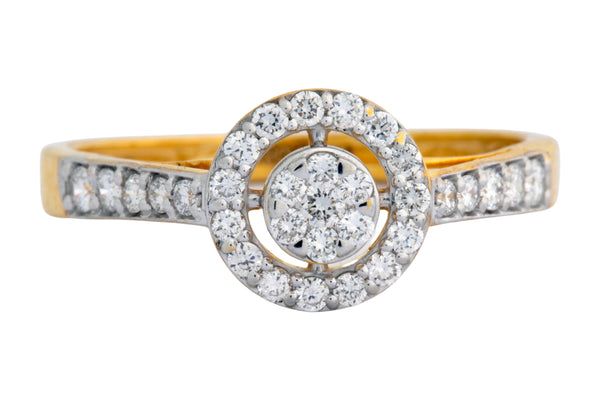 9K Hallmarked Gold | Lab Grown Diamond Ladies Ring 9LRWA347