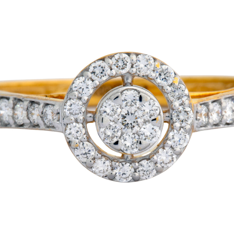 9K Hallmarked Gold | Lab Grown Diamond Ladies Ring 9LRWA347