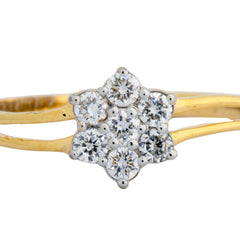 9K Hallmarked Gold | Lab Grown Diamond Ladies Ring 9LRWA348