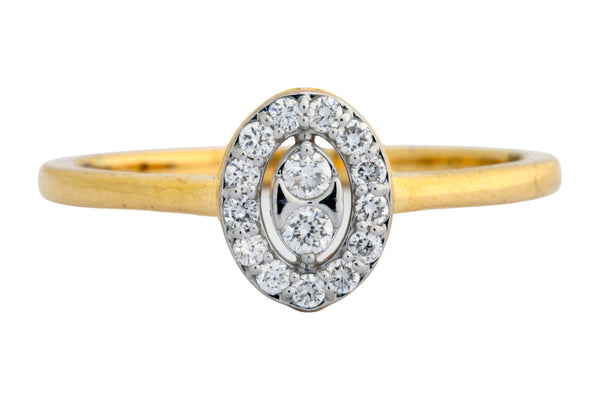 9K Hallmarked Gold | Lab Grown Diamond Ladies Ring 9LRWA349