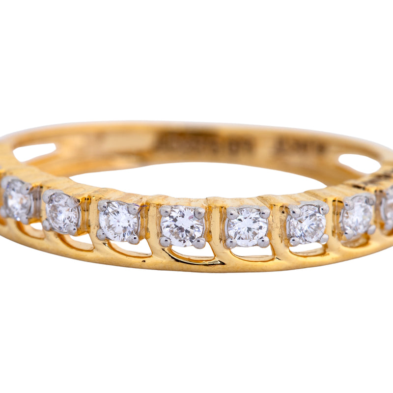 9K Hallmarked Gold | Lab Grown Diamond Ladies Ring 9LRWA351