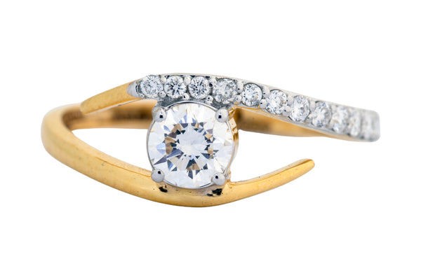 9K Hallmarked Gold | Lab Grown Diamond Ladies Ring 9LRWA352