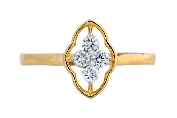 9K Hallmarked Gold | Lab Grown Diamond Ladies Ring 9LRWA354