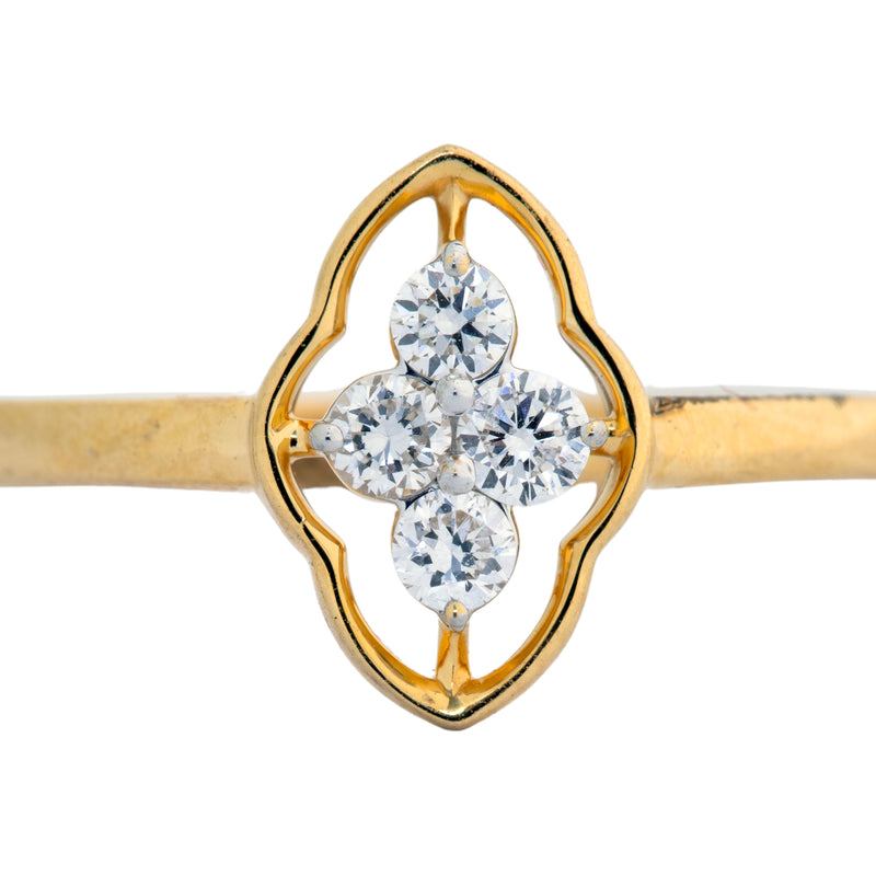 9K Hallmarked Gold | Lab Grown Diamond Ladies Ring 9LRWA354