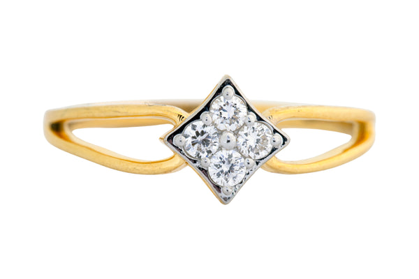 9K Hallmarked Gold | Lab Grown Diamond Ladies Ring 9LRWA355