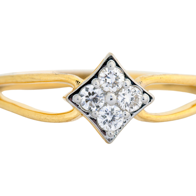 9K Hallmarked Gold | Lab Grown Diamond Ladies Ring 9LRWA355