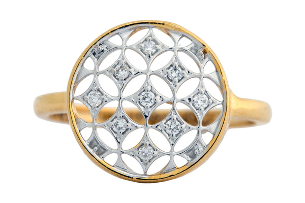 9K Hallmarked Gold | Lab Grown Diamond Ladies Ring 9LRWA356