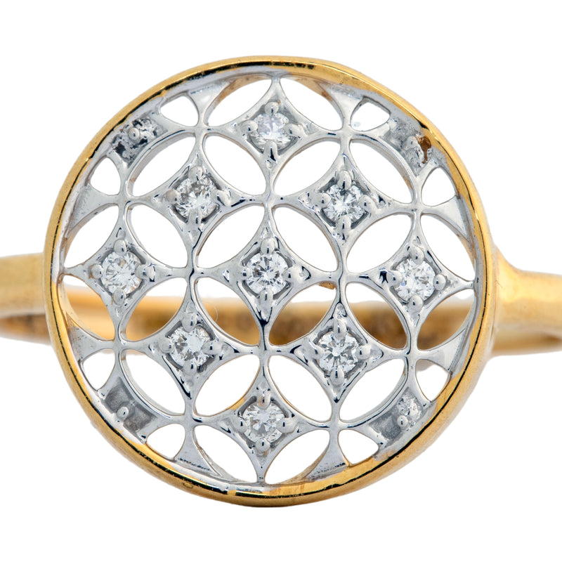 9K Hallmarked Gold | Lab Grown Diamond Ladies Ring 9LRWA356