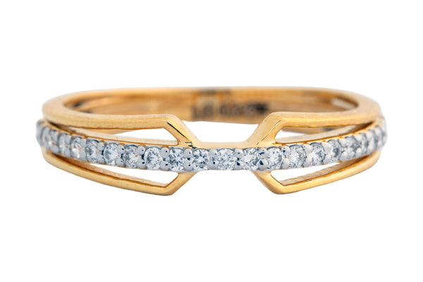 9K Hallmarked Gold | Lab Grown Diamond Ladies Ring 9LRWA357
