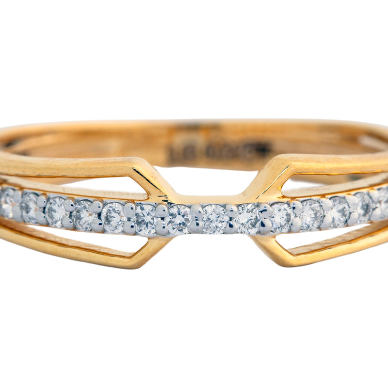 9K Hallmarked Gold | Lab Grown Diamond Ladies Ring 9LRWA357