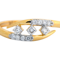 9K Hallmarked Gold | Lab Grown Diamond Ladies Ring 9LRWA359