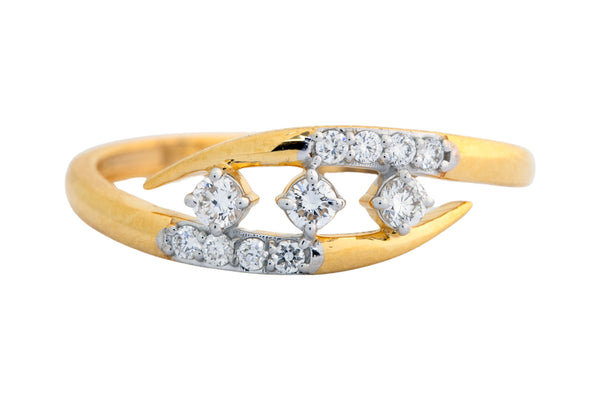 9K Hallmarked Gold | Lab Grown Diamond Ladies Ring 9LRWA359