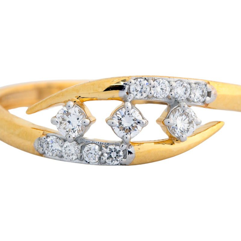 9K Hallmarked Gold | Lab Grown Diamond Ladies Ring 9LRWA359