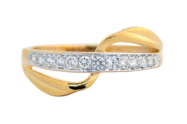 9K Hallmarked Gold | Lab Grown Diamond Ladies Ring 9LRWA360