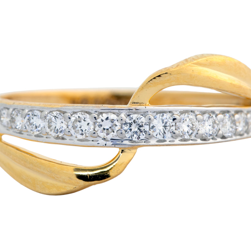 9K Hallmarked Gold | Lab Grown Diamond Ladies Ring 9LRWA360