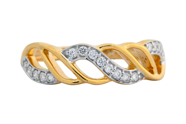 9K Hallmarked Gold | Lab Grown Diamond Ladies Ring 9LRWA361
