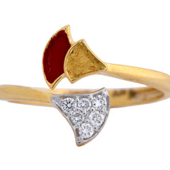 9K Hallmarked Gold | Lab Grown Diamond Ladies Ring 9LRWA363