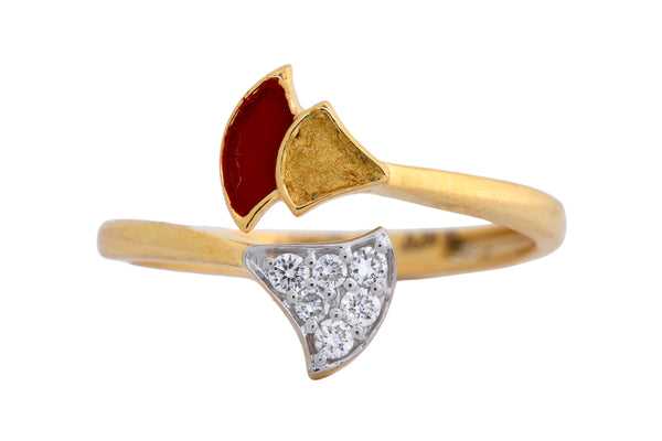 9K Hallmarked Gold | Lab Grown Diamond Ladies Ring 9LRWA363