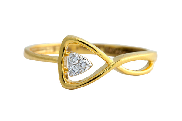 9K Hallmarked Gold | Lab Grown Diamond Ladies Ring 9LRWA371