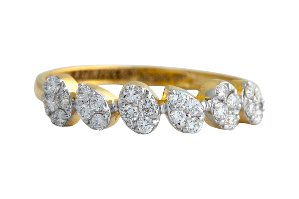 9K Hallmarked Gold | Lab Grown Diamond Ladies Ring 9LRWA372
