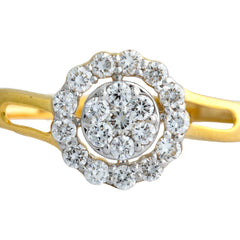9K Hallmarked Gold | Lab Grown Diamond Ladies Ring 9LRWA373