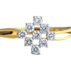 9K Hallmarked Gold | Lab Grown Diamond Ladies Ring 9LRWA376