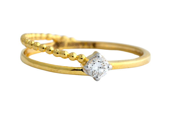 9K Hallmarked Gold | Lab Grown Diamond Ladies Ring 9LRWA377