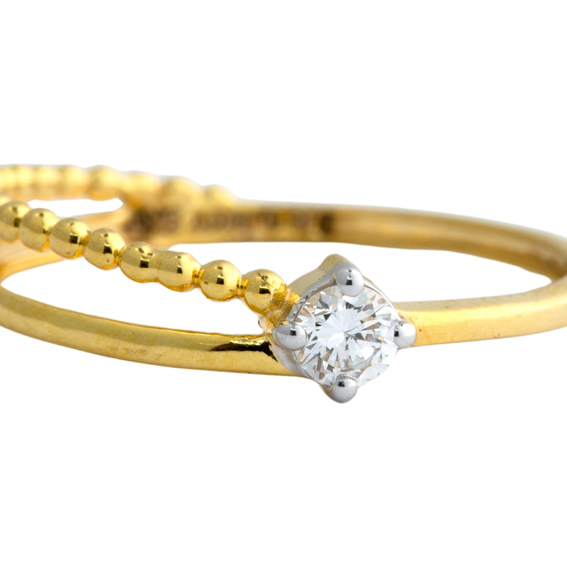 9K Hallmarked Gold | Lab Grown Diamond Ladies Ring 9LRWA377