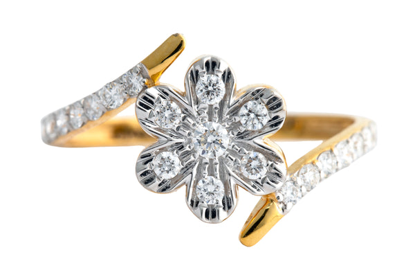 9K Hallmarked Gold | Lab Grown Diamond Ladies Ring 9LRWA378