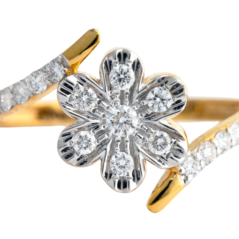9K Hallmarked Gold | Lab Grown Diamond Ladies Ring 9LRWA378