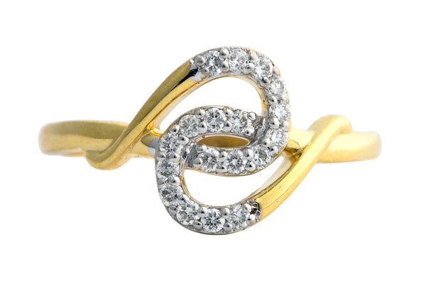 9K Hallmarked Gold | Lab Grown Diamond Ladies Ring 9LRWA379
