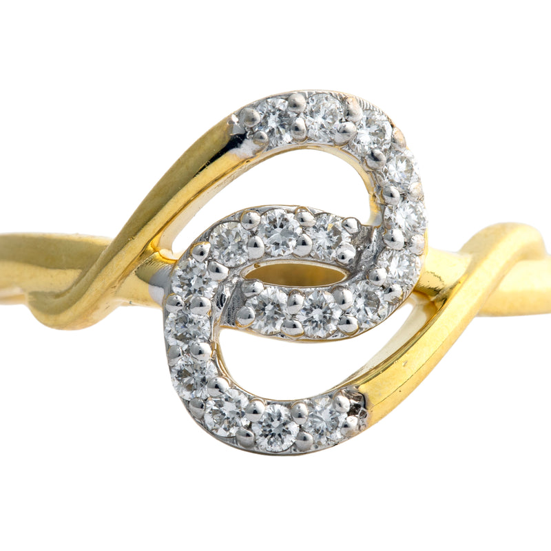 9K Hallmarked Gold | Lab Grown Diamond Ladies Ring 9LRWA379
