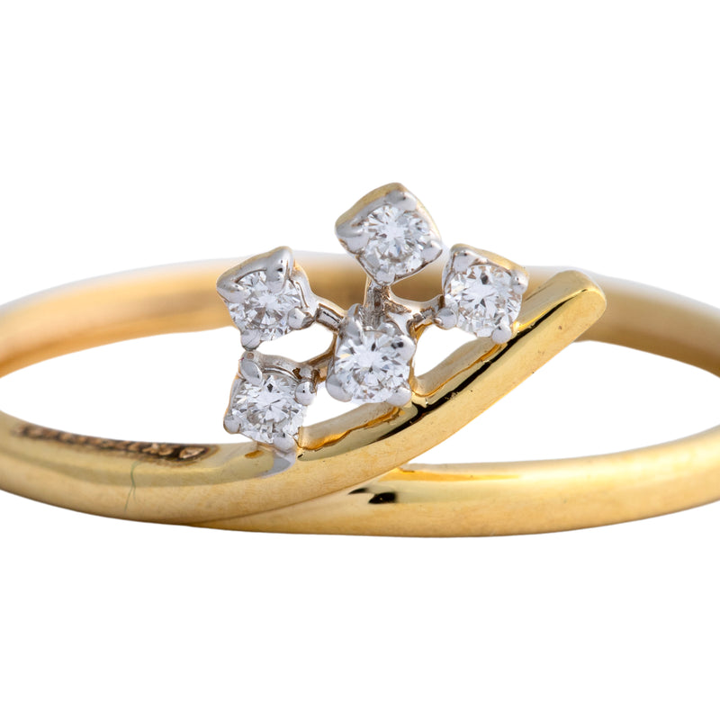 9K Hallmarked Gold | Lab Grown Diamond Ladies Ring 9LRWA385