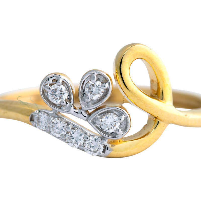 9K Hallmarked Gold | Lab Grown Diamond Ladies Ring 9LRWA387