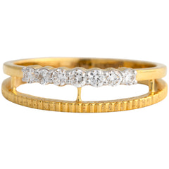9K Hallmarked Gold | Lab Grown Diamond Ladies Ring 9LRWA388
