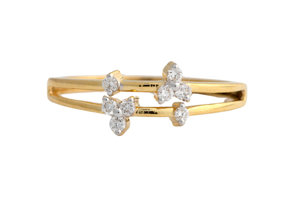 9K Hallmarked Gold | Lab Grown Diamond Ladies Ring 9LRWA393