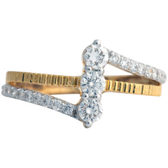 9K Hallmarked Gold | Lab Grown Diamond Ladies Ring 9LRWA394