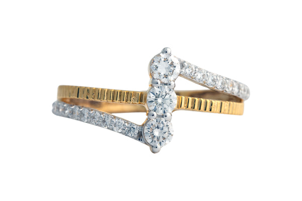 9K Hallmarked Gold | Lab Grown Diamond Ladies Ring 9LRWA394