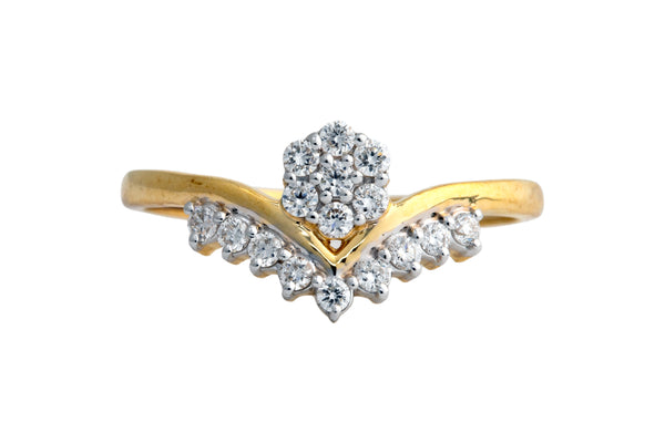 9K Hallmarked Gold | Lab Grown Diamond Ladies Ring 9LRWA395