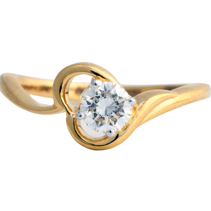 9K Hallmarked Gold | Lab Grown Diamond Ladies Ring 9LRWA397