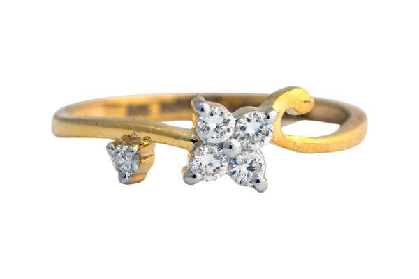 9K Hallmarked Gold | Lab Grown Diamond Ladies Ring 9LRWA400