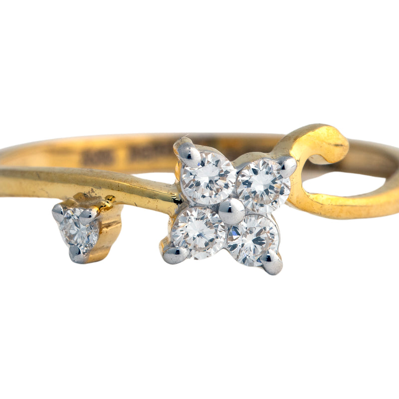9K Hallmarked Gold | Lab Grown Diamond Ladies Ring 9LRWA400