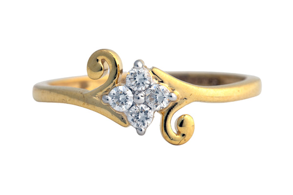 9K Hallmarked Gold | Lab Grown Diamond Ladies Ring 9LRWA401