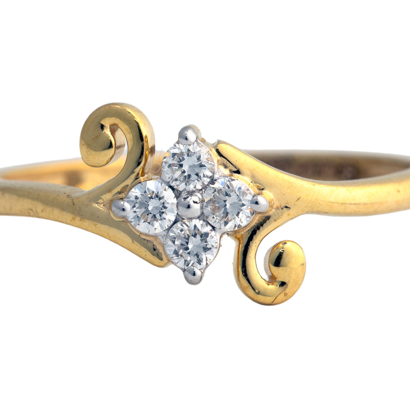 9K Hallmarked Gold | Lab Grown Diamond Ladies Ring 9LRWA401