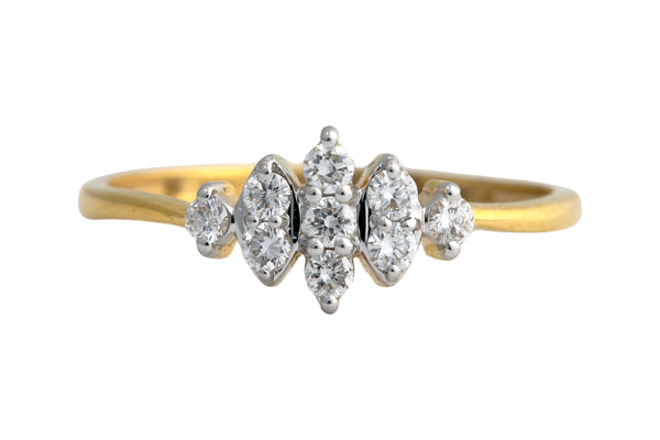 9K Hallmarked Gold | Lab Grown Diamond Ladies Ring 9LRWA403