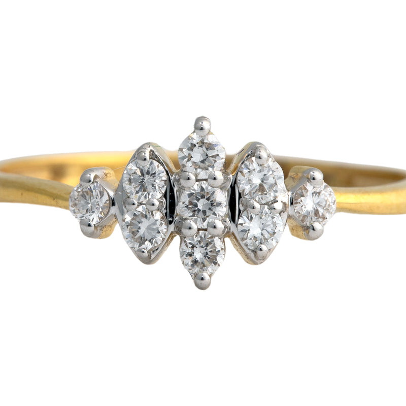 9K Hallmarked Gold | Lab Grown Diamond Ladies Ring 9LRWA403