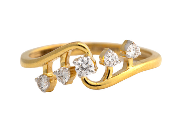 9K Hallmarked Gold | Lab Grown Diamond Ladies Ring 9LRWA404