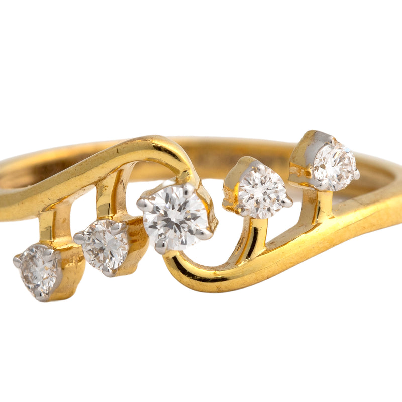 9K Hallmarked Gold | Lab Grown Diamond Ladies Ring 9LRWA404