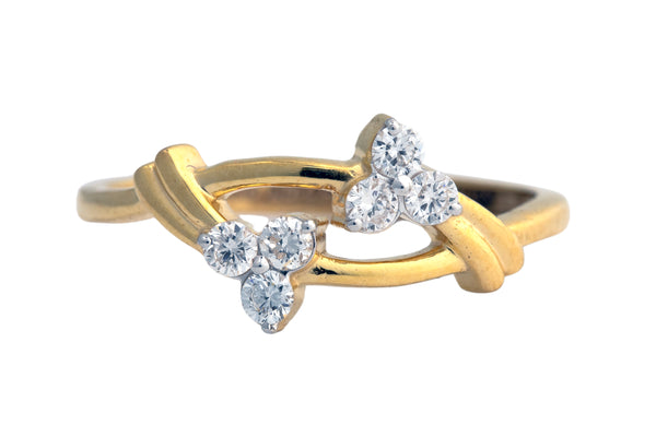 9K Hallmarked Gold | Lab Grown Diamond Ladies Ring 9LRWA405