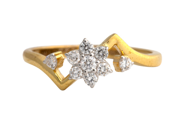 9K Hallmarked Gold | Lab Grown Diamond Ladies Ring 9LRWA406